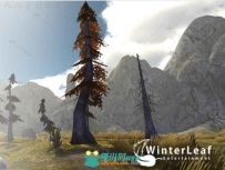 岩石树木幻想山林环境3D模型Unity游戏素材资源