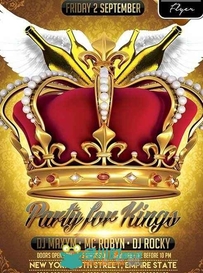 王之派对宣传海报PSD模板Party_for_Kings