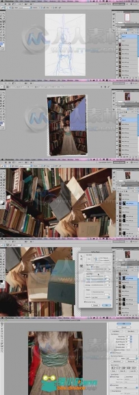 Photoshop魔法书籍合成特效技术视频教程 Phlearn Pro Floating Books Fierce Looks
