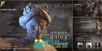 干净独特法律事务风格标题动画AE模板合集