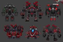 【星际来袭】全套科幻角色战舰 飞行器 机器人3D模型下载