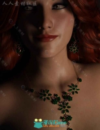 美丽高贵典雅的宝石项链3D模型合辑