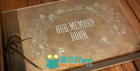 时尚复古魔法书籍展示照片回忆幻灯片相册动画AE模板 Videohive Memory Book