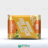 箔袋即食食品包装展示PSD模板instant-food-foil-bag-mock-up-18611228