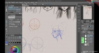 教你如何绘制CG漫画脸和头发和情感 视频教程！