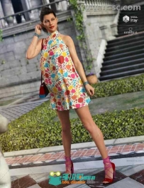 女性时尚美丽的裙子3D模型合辑