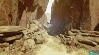 创建高度岩石悬崖底部植被Unreal Engine游戏素材资源
