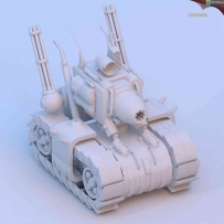合金弹头坦克3D白模模型