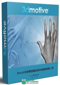 Zbrush手部模型雕刻剖析视频教程第二季 3DMOTIVE SCULPTING HAND ANATOMY IN ZBRUS...