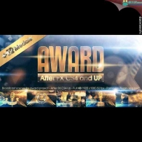 金色颁奖栏目包装展示AE模板