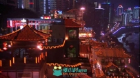 重庆夜景都市霓虹江城美景城市灯光中国高清实拍视频素材