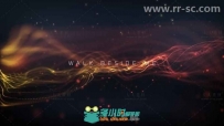 美丽优雅粒子线条摆动文字标题动画展示幻灯片AE模板Videohive Elegant Particle T...