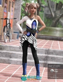 女性美丽时髦的服装3D模型合辑