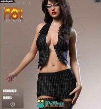 女秘书超性感服装3D模型合辑