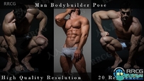 20张男性健美姿势造型高清参考图合集