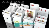 炫酷扑克牌C4D预设Poker
