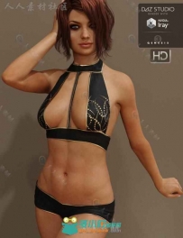 女性时尚性感内衣服装3D模型合辑