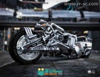 超炫酷金属风格摩托3D模型合辑