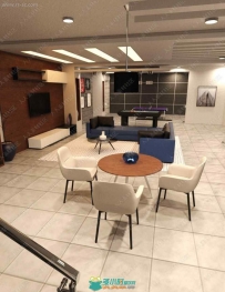 简洁舒适室内布局家具环境3D模型