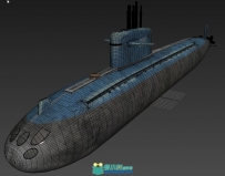 中国091型核潜艇3D游戏模型