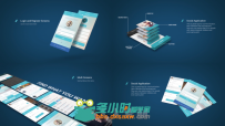 APP应用程序宣传演示动画AE模板 Videohive App Presentation Mockup Kit 10130816