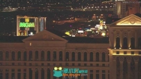 城市高楼灯光夜景高清实拍视频素材
