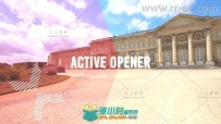 动感明亮旅游度假宣传片照片展示视频包装AE模板 Videohive Active Opener 20368043