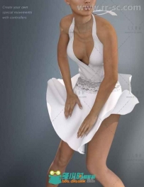 女性时髦性感经典的晚礼服3D模型合辑