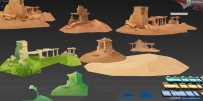 【天天风之旅】整套游戏场景3D模型