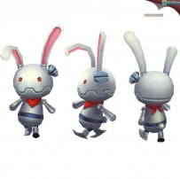 Q版机器兔子3D模型下载 带动作