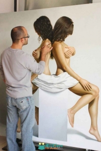女性油画展示Omar