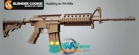 Blender游戏武器M4步枪建模视频教程 CG Cookie Weapon Modeling an M4 Rifle in Bl...