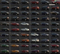 35辆豪车奔驰宝马3D模型合集