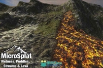 溪流熔岩自然环境Unity游戏素材资源