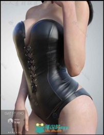 女性性感皮革内衣3D模型合辑