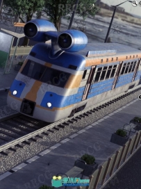 喷气动力火车交通工具3D模型合集