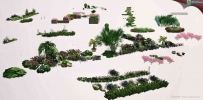 3dsmax写实花草树木3D模型合集下载