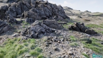 岩石和悬崖摄影测量模型贴图Unreal游戏素材