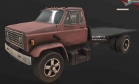 残旧的雪佛兰大型运输卡车3D模型下载