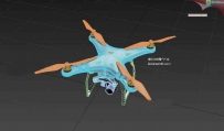 精心写实的大疆无人机3D模型FBX格式