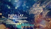 照片拼接组合展示数字线条视差幻灯片相册动画AE模板 Videohive Parallax Med...