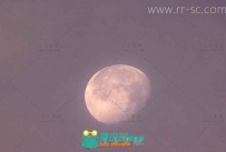 夜晚月亮特写标清实拍视频素材