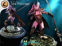 海洋公主幻想人形生物角色模型Unity3D素材资源