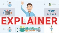 时尚现代公司宣传卡通人物解释视频AE模板Videohive Explainer Video Toolkit 1924...