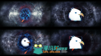 史诗炫酷神秘黑暗能量空间展开标志显示LOGO演绎AE模板Videohive Energetic Epic l...