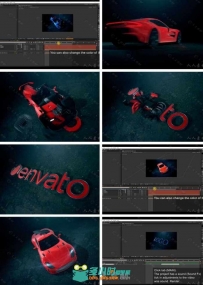 变形跑车Logo演绎动画AE模板 Videohive Car Reveal 14669649