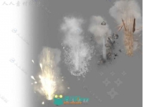 子弹撞击不同表面类型的粒子效应粒子系统Unity游戏素材资源