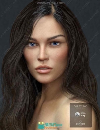 性感完美身材多种妆容女性角色3D模型合集