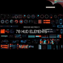 信息图表HUD科技感动画元素AE模板