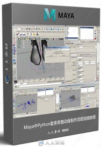 Maya中Python套索骨骼动画制作流程视频教程